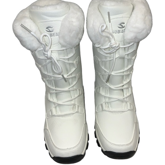 HOBIBEAR Women’s 🌸Faux Fur🌸 Anti-Slip Waterproof Winter Snow Boots - SZ 9 - Picture 2 of 16